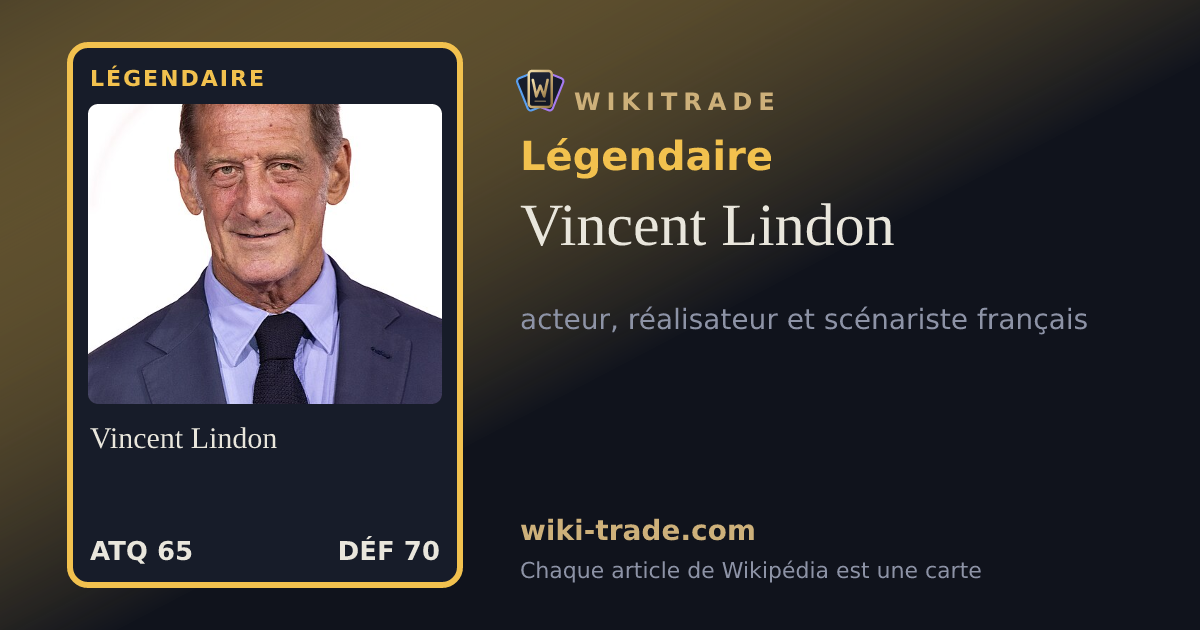 Vincent Lindon — carte Légendaire