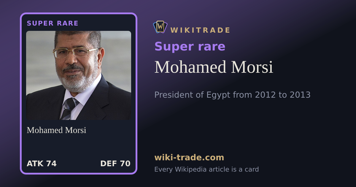 Mohamed Morsi — Super rare card