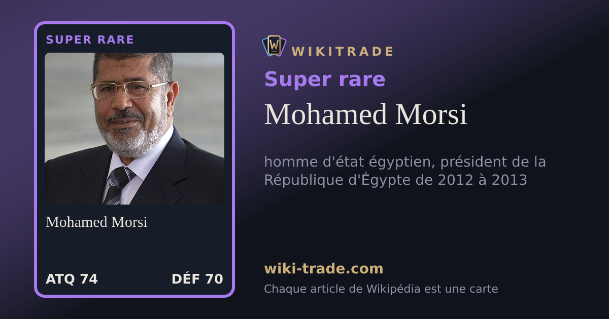 Mohamed Morsi — carte Super rare