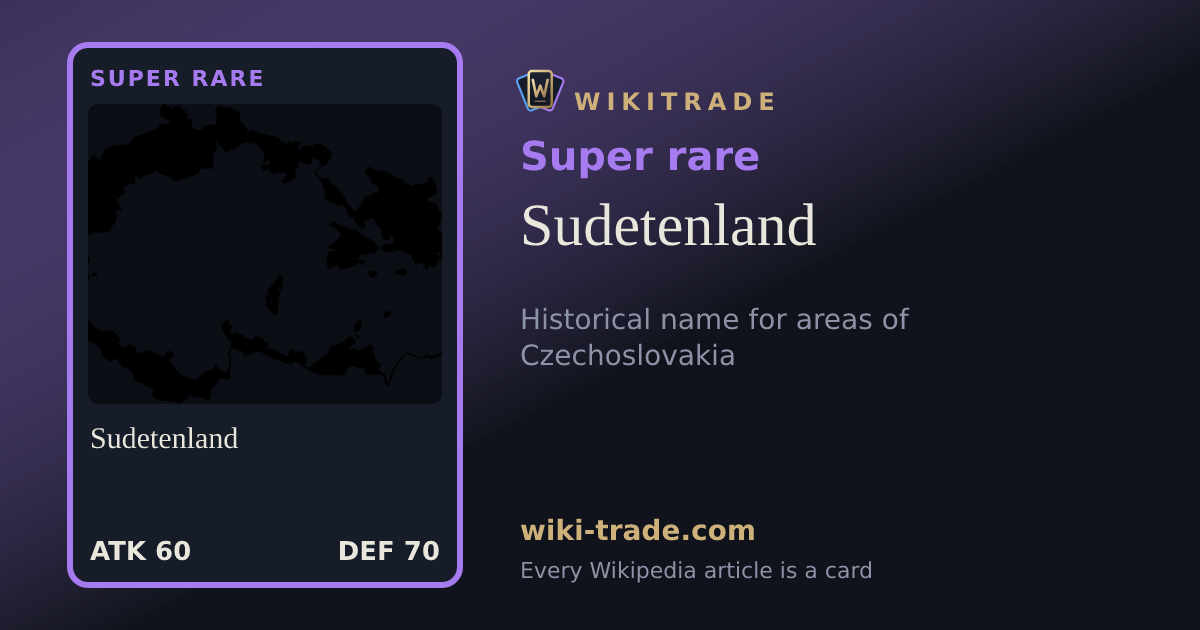 Sudetenland — Super rare card