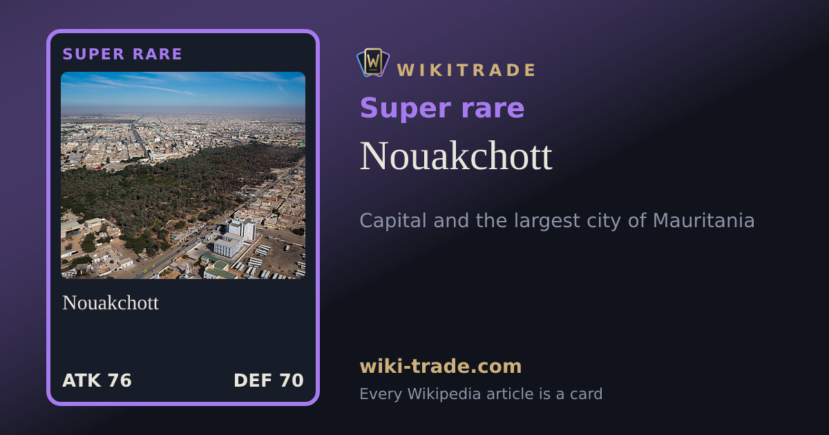 Nouakchott — Super rare card