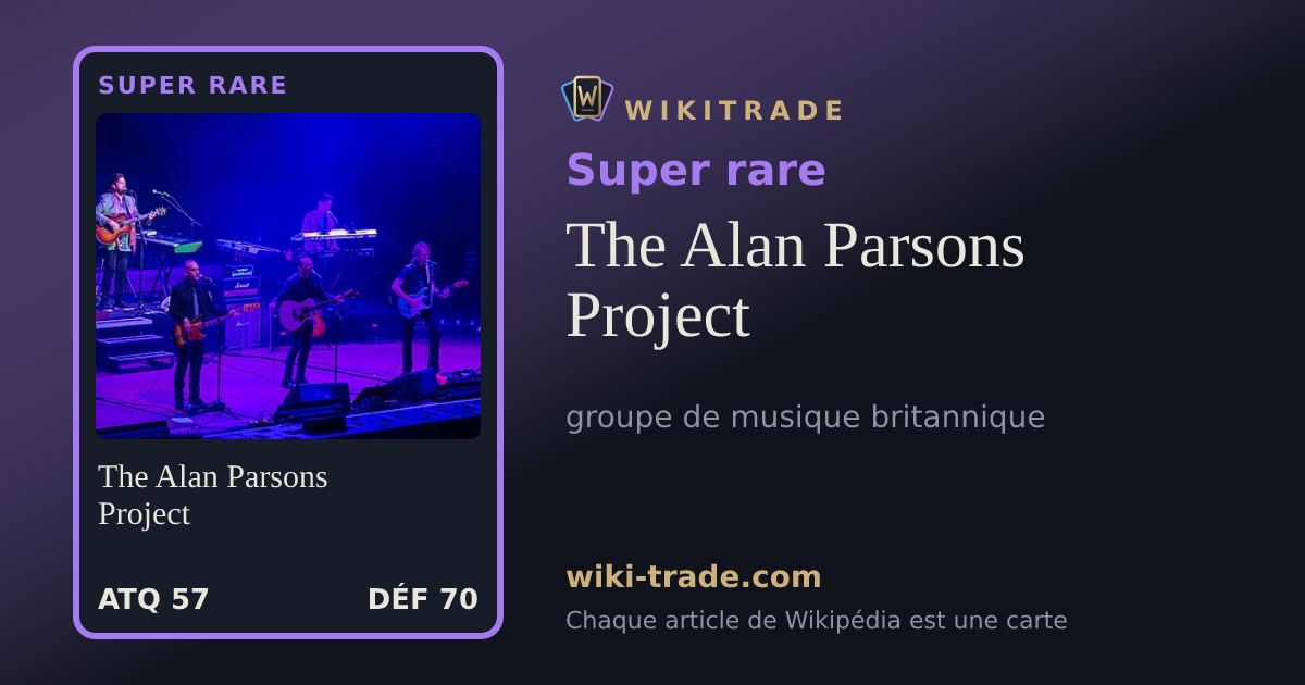 The Alan Parsons Project — carte Super rare
