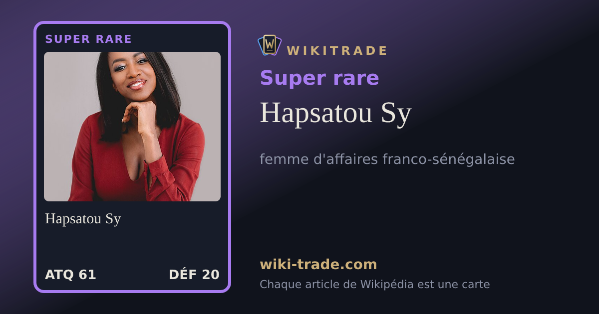 Hapsatou Sy — carte Super rare