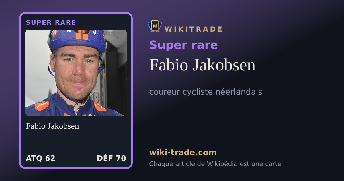 Fabio Jakobsen — carte Super rare