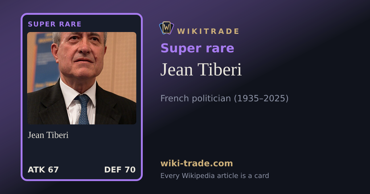 Jean Tiberi — Super rare card