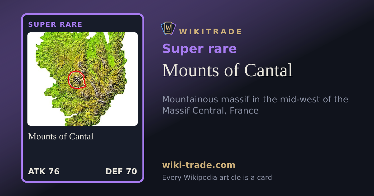Mounts of Cantal — Super rare card