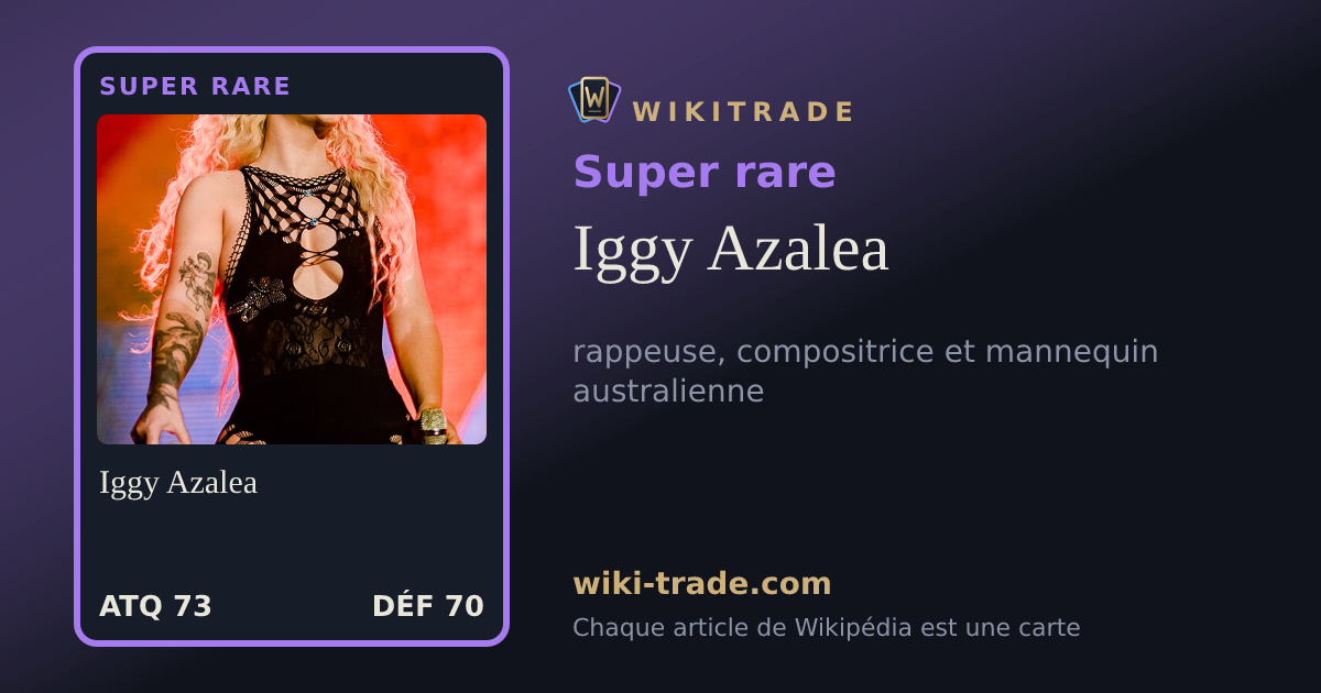 Iggy Azalea — carte Super rare