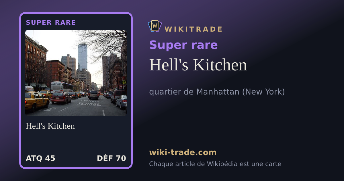 Hell's Kitchen — carte Super rare