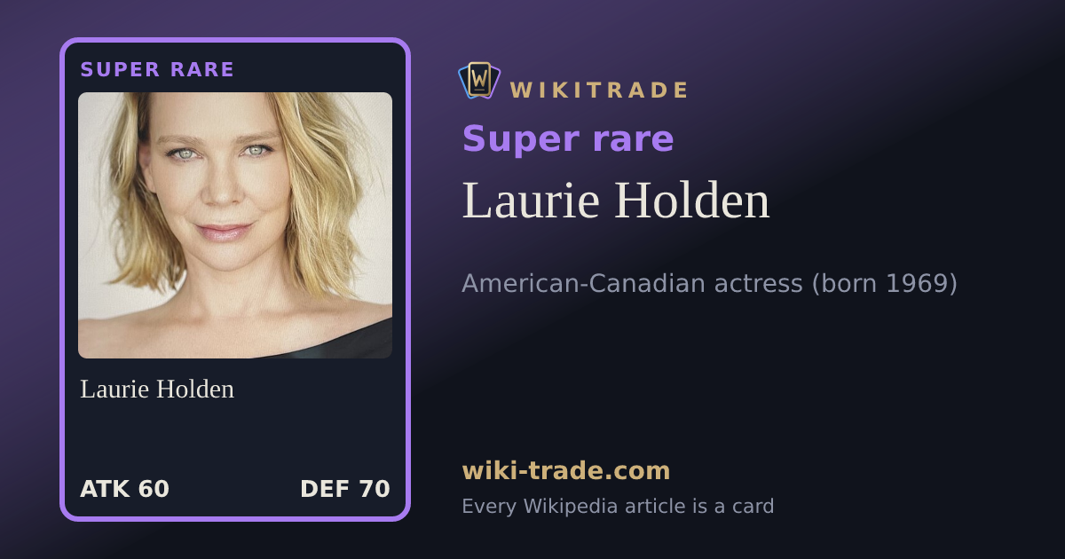 Laurie Holden — Super rare card