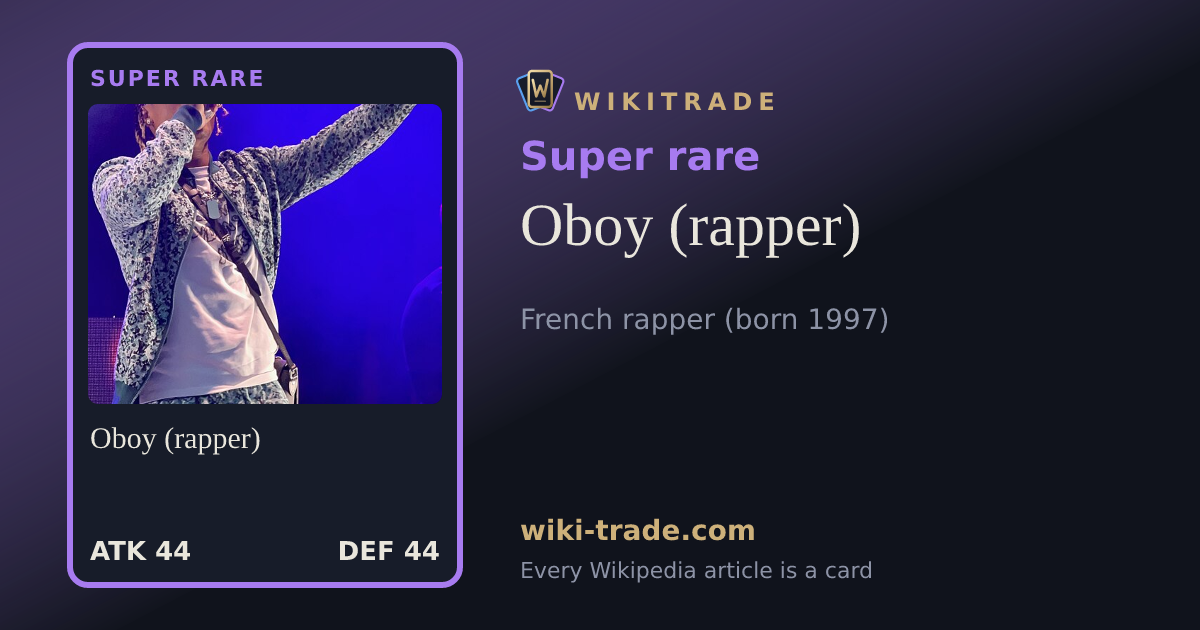 Oboy (rapper) — Super rare card