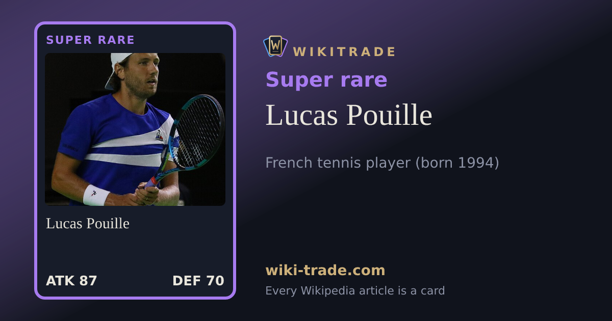 Lucas Pouille — Super rare card