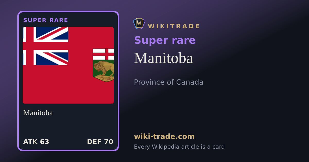 Manitoba — Super rare card