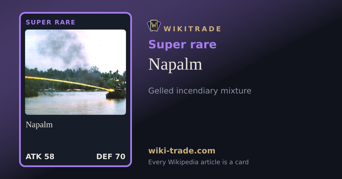 Napalm — Super rare card