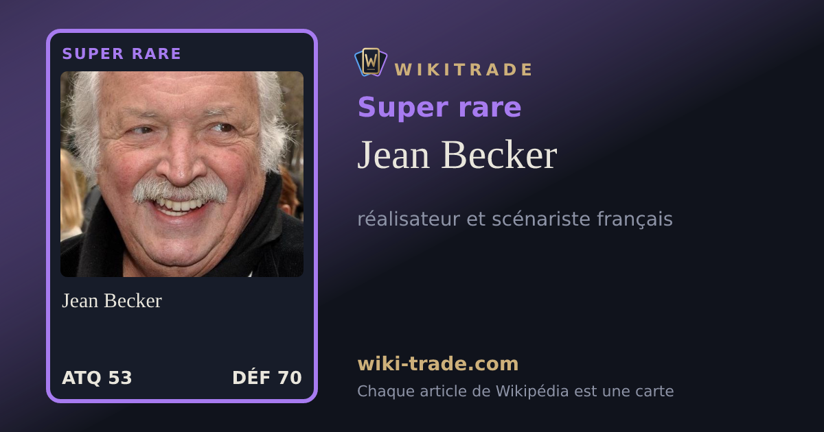 Jean Becker — carte Super rare