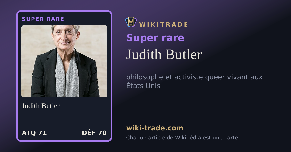 Judith Butler — carte Super rare