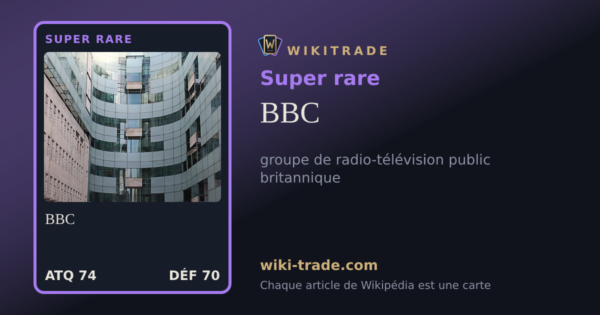 BBC — carte Super rare