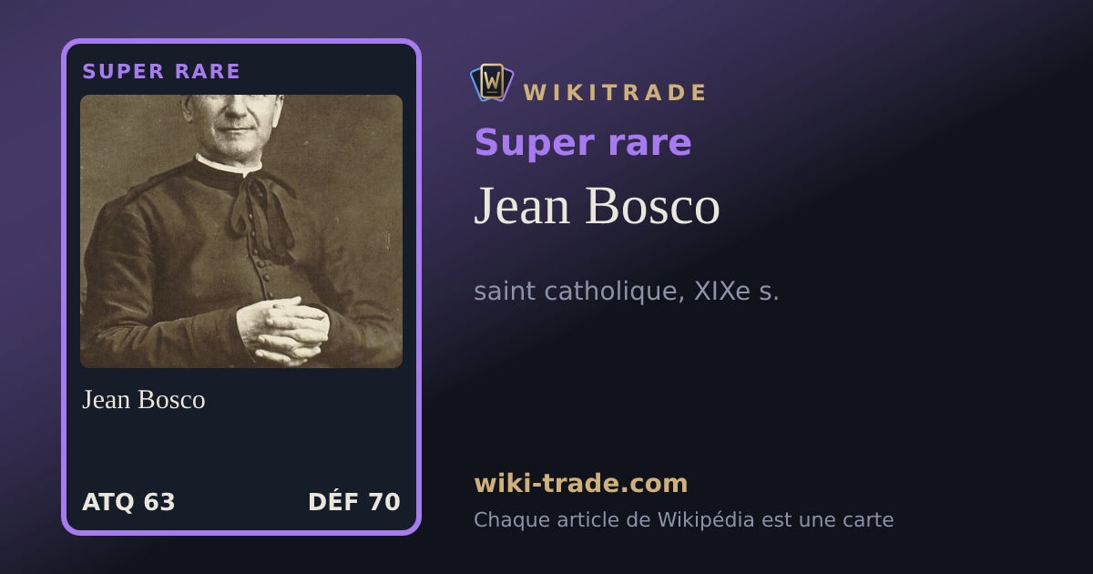 Jean Bosco — carte Super rare
