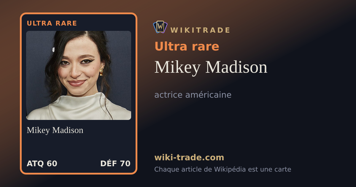 Mikey Madison — carte Ultra rare