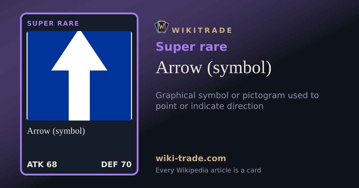 Arrow (symbol) — Super rare card