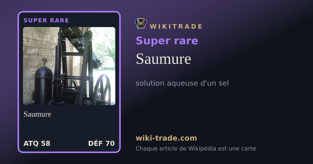Saumure — carte Super rare