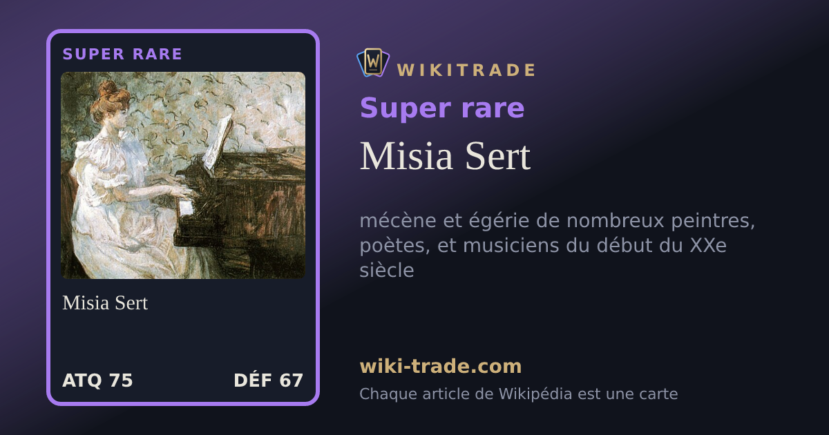 Misia Sert — carte Super rare