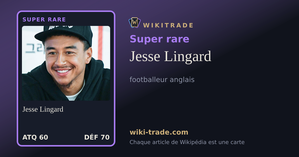 Jesse Lingard — carte Super rare
