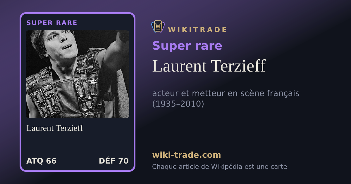 Laurent Terzieff — carte Super rare