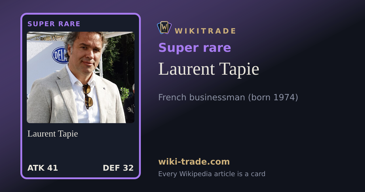 Laurent Tapie — Super rare card
