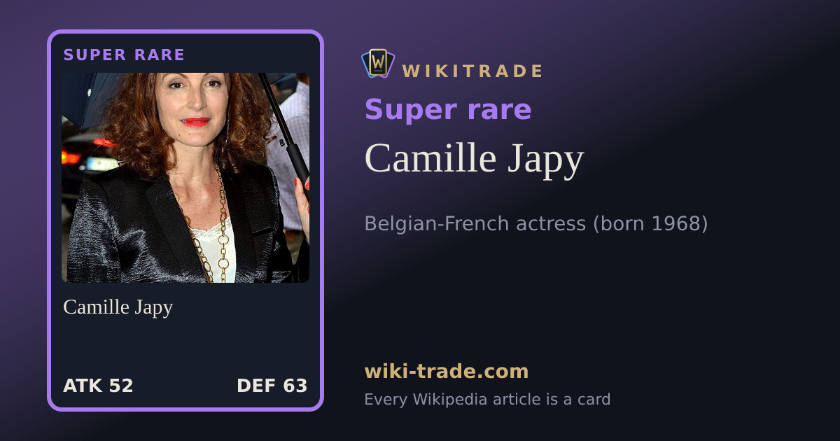 Camille Japy — Super rare card