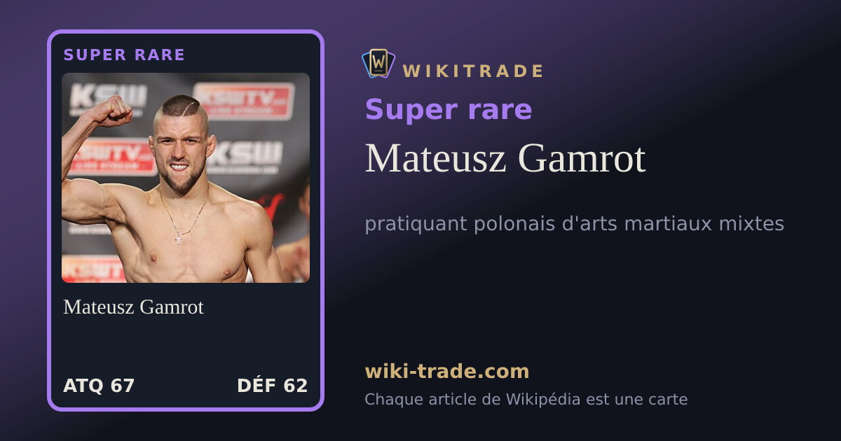 Mateusz Gamrot — carte Super rare