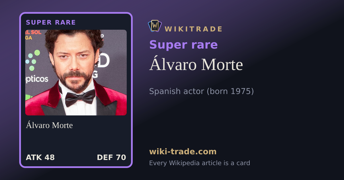 Álvaro Morte — Super rare card