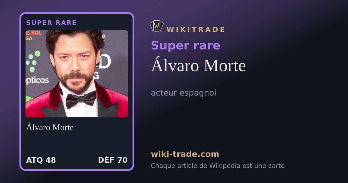 Álvaro Morte — carte Super rare