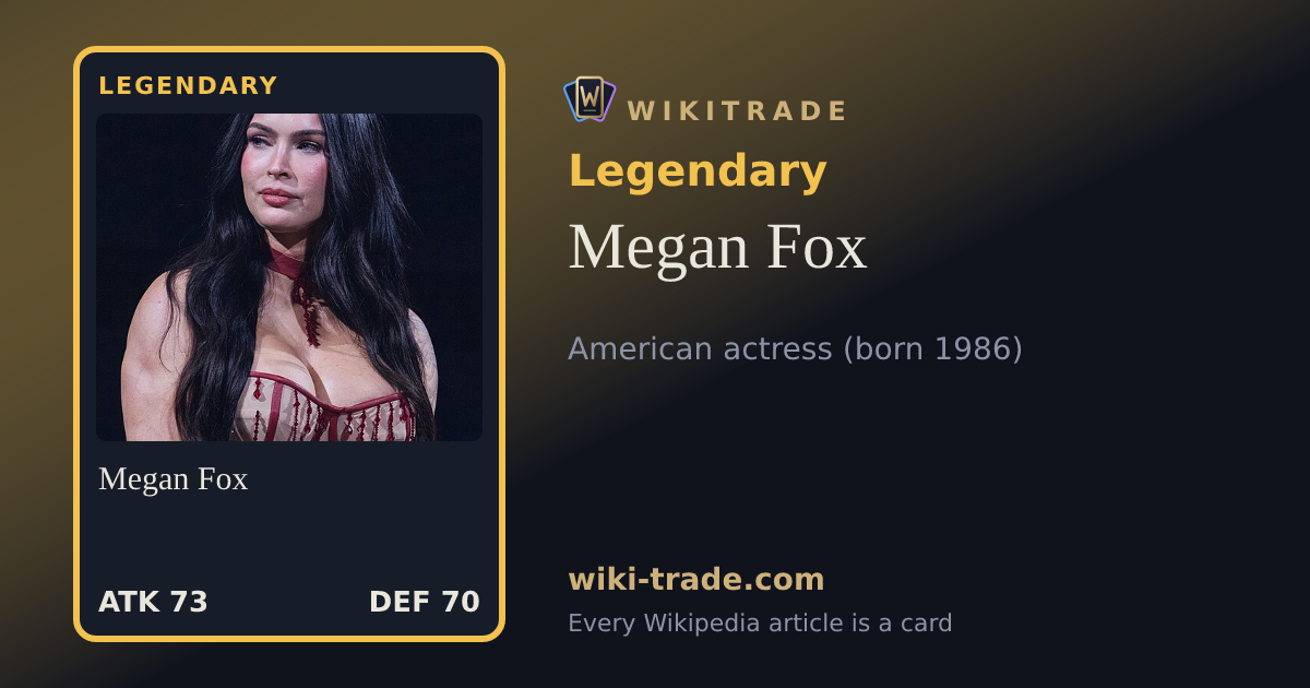 Megan Fox — Legendary card