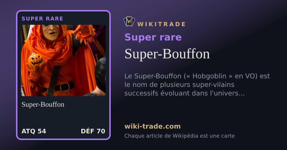 Super-Bouffon — carte Super rare