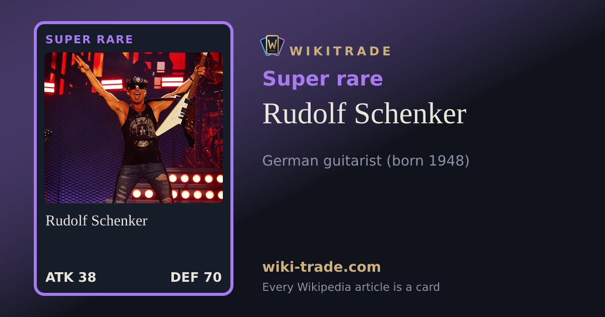 Rudolf Schenker — Super rare card