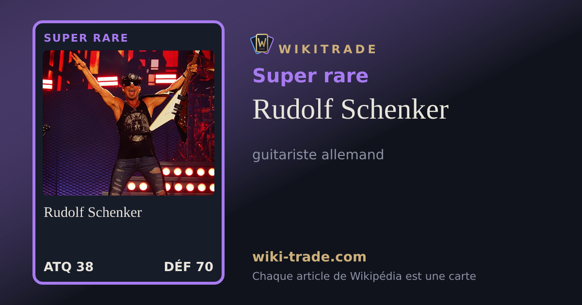 Rudolf Schenker — carte Super rare