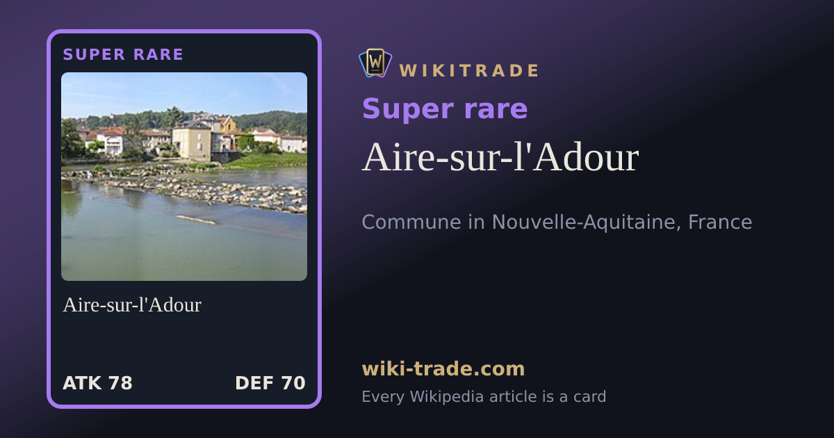 Aire-sur-l'Adour — Super rare card