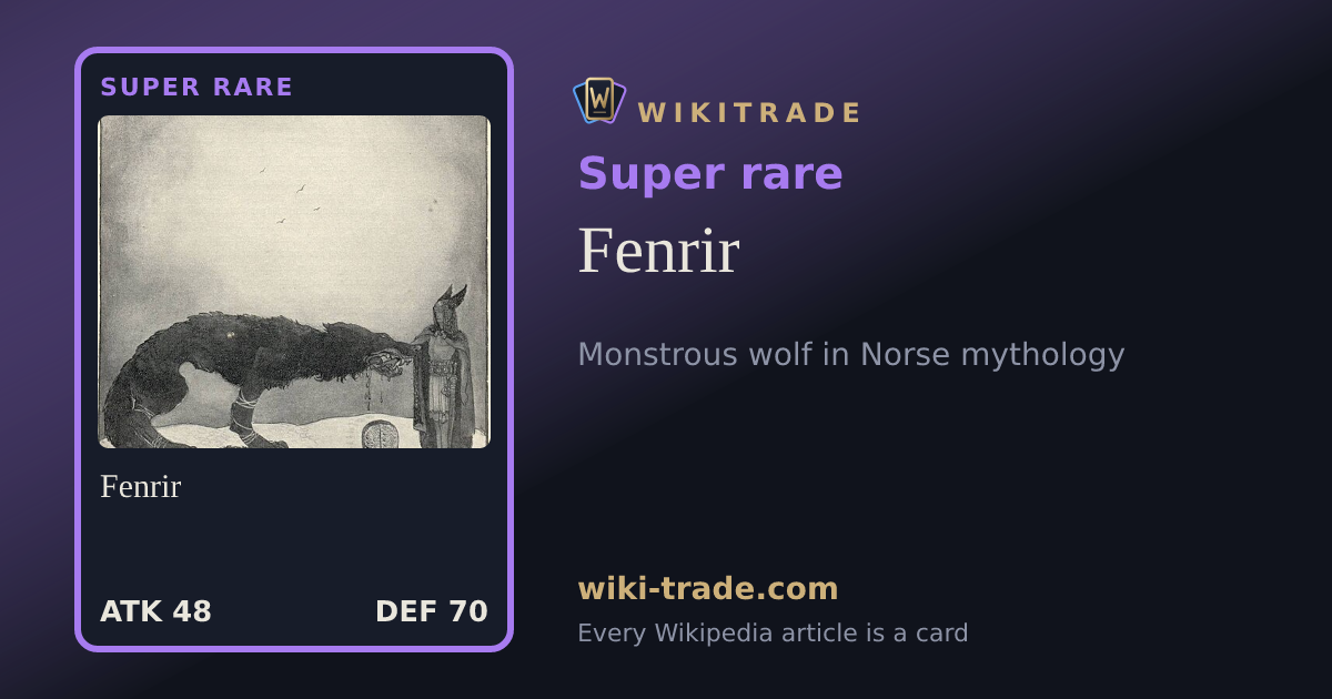 Fenrir — Super rare card