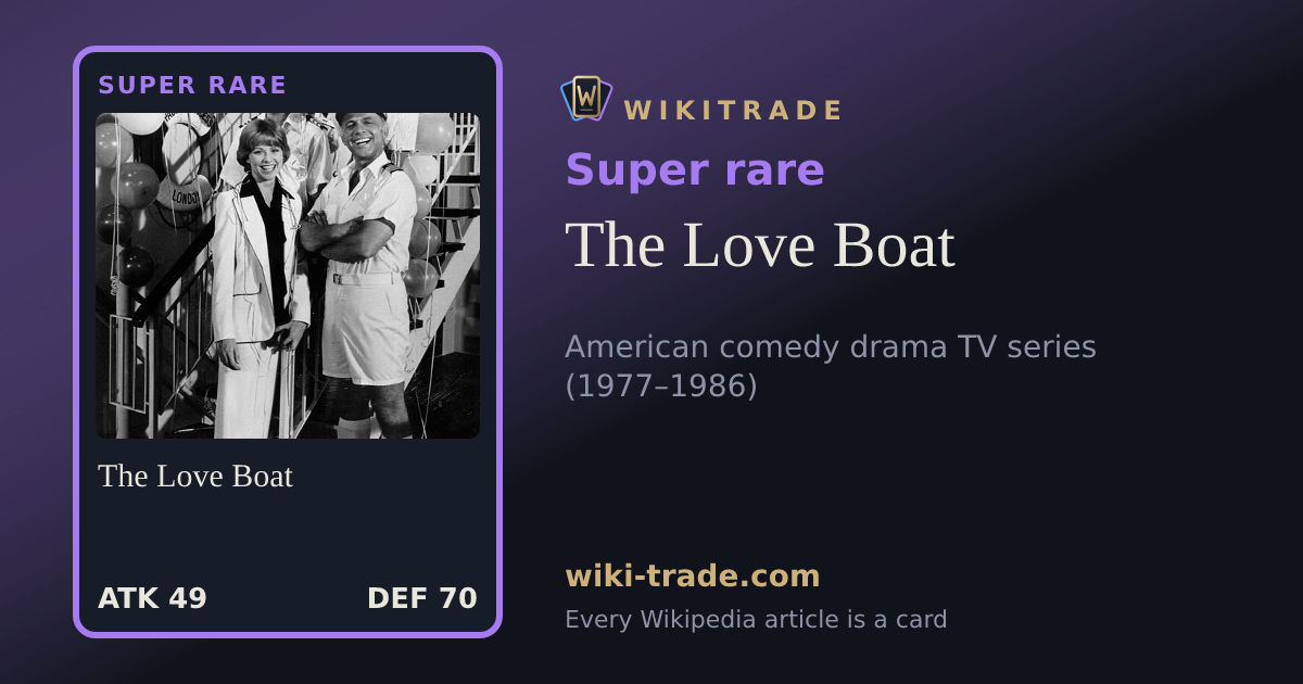 The Love Boat — Super rare card