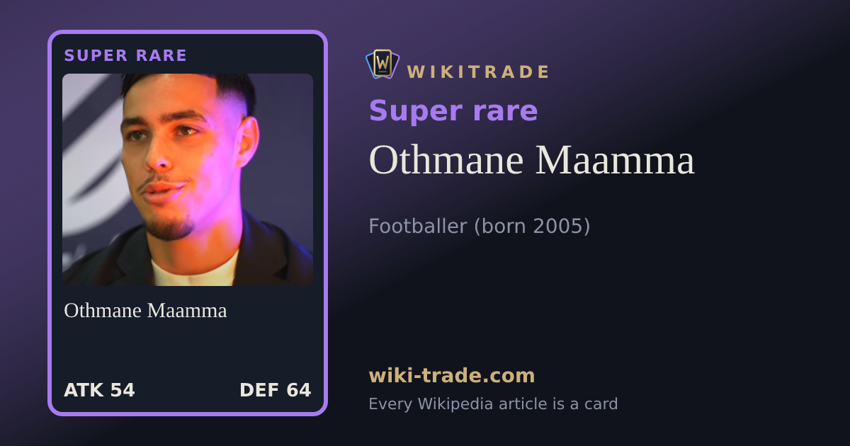 Othmane Maamma — Super rare card