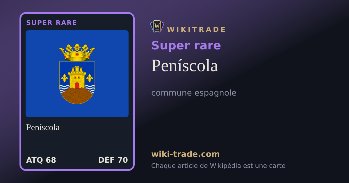 Peníscola — carte Super rare