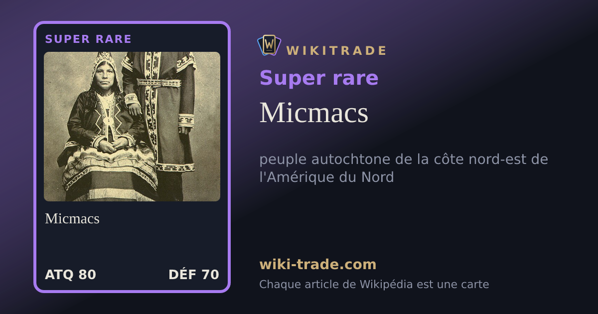 Micmacs — carte Super rare