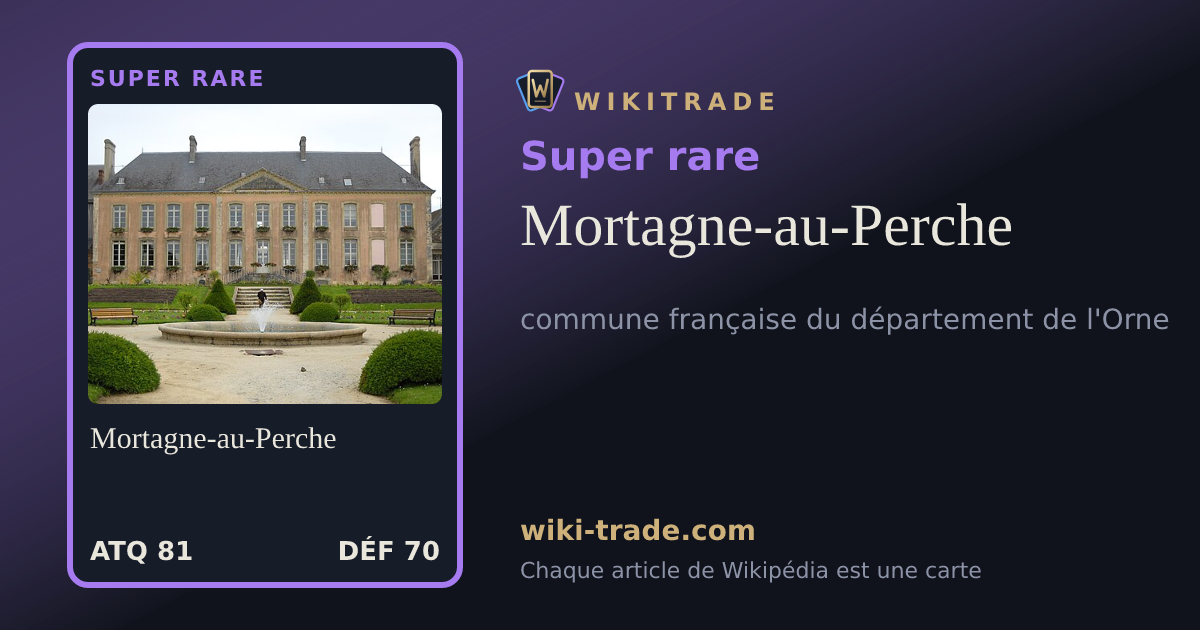 Mortagne-au-Perche — carte Super rare