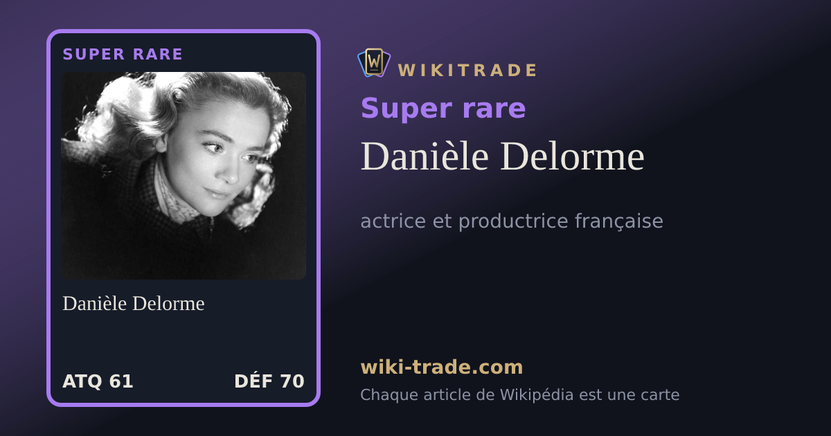 Danièle Delorme — carte Super rare