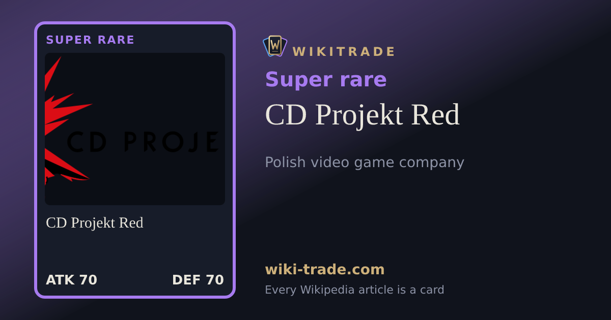 CD Projekt Red — Super rare card