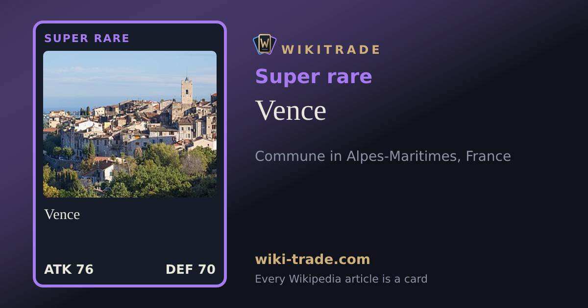 Vence — Super rare card