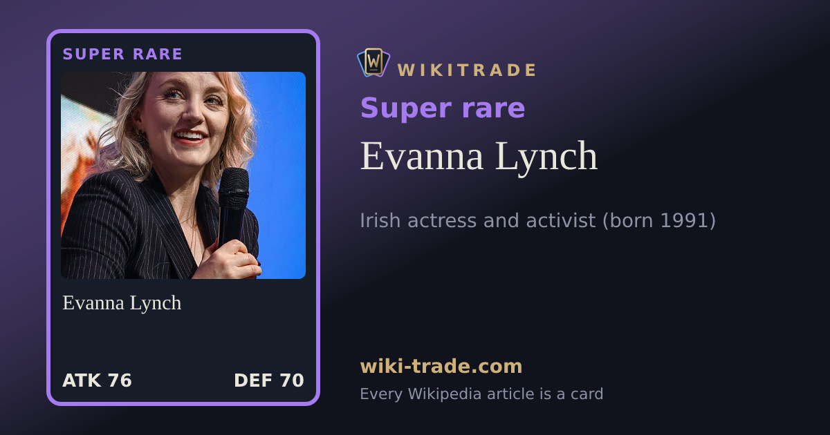 Evanna Lynch — Super rare card