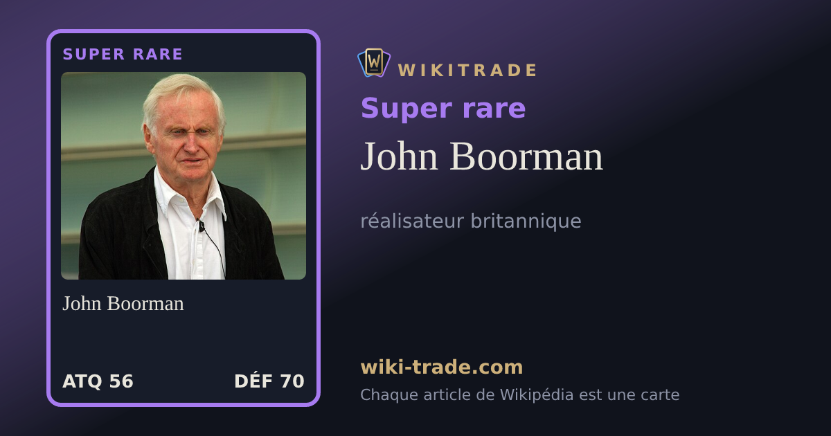 John Boorman — carte Super rare