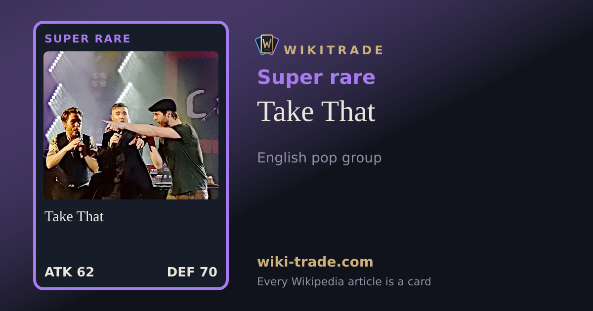 Take That — Super rare card