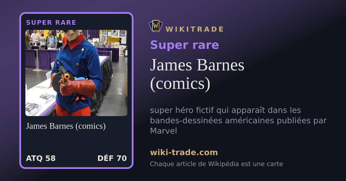 James Barnes (comics) — carte Super rare